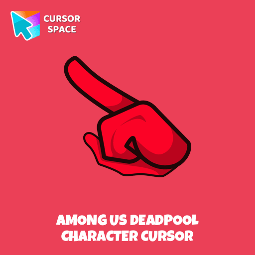 Among Us Deadpool Character cursor
